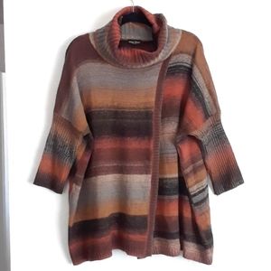 Dor Dor Couture faux wrap 1/2 sleeve sweater size medium